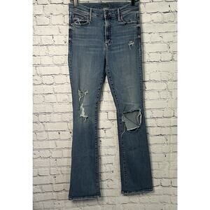 Mother The Insider Weekend Warrior Jean 30 Distressed Denim